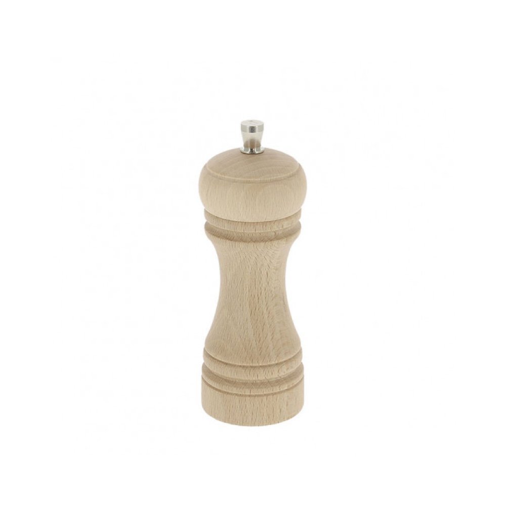 Marlux 345 tuz değirmeni kayın, doğal/beyaz, değirmen paslanmaz çelik, 14 cm