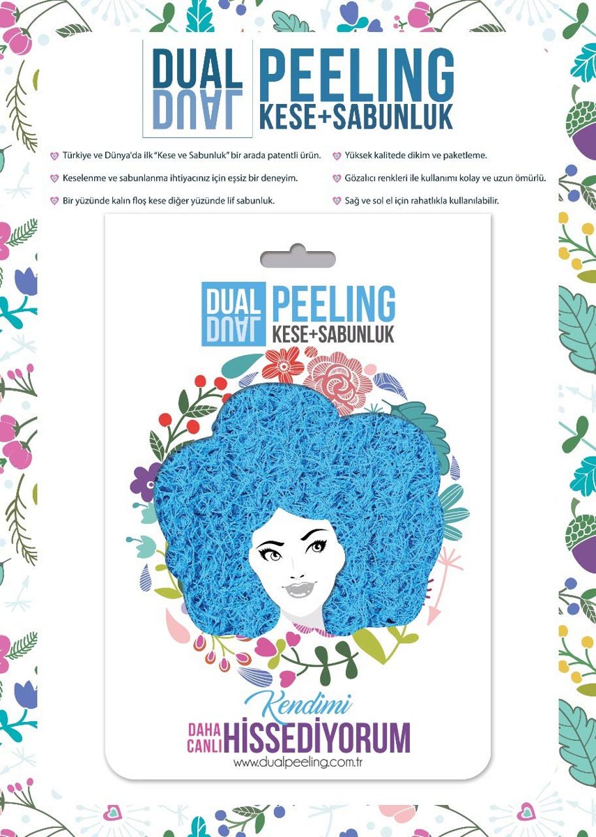 Dualpeeling Kese + Sabunluk Hamam Kesesi - Banyo Kesesi