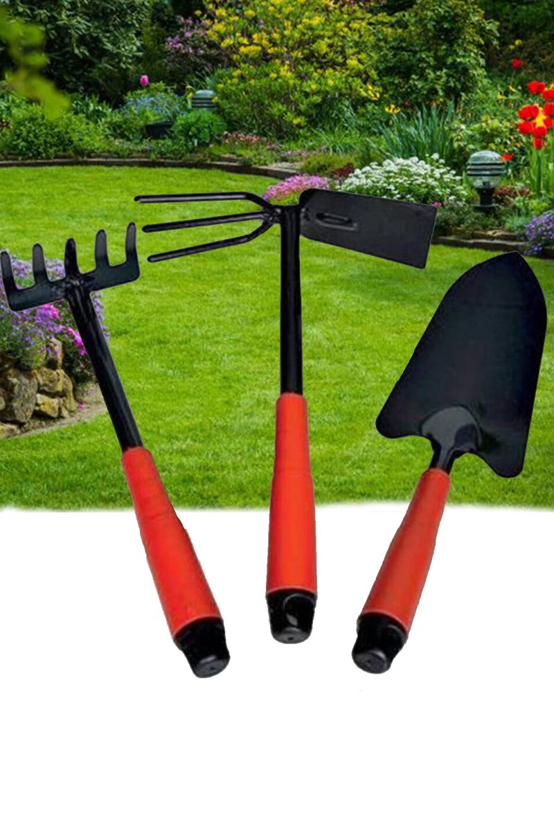 Mobee Chermik 3 Parça Hobi Bahçe Seti Tırmık Kürek Bahçıvan Seti Özs-9575 1410