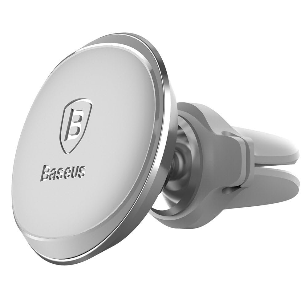 Baseus Magnetic Air Vent Oversaes Mıknatıslı ve Kablo Tutuculu Araç İçi Telefon Tutucu-Frost Gri
