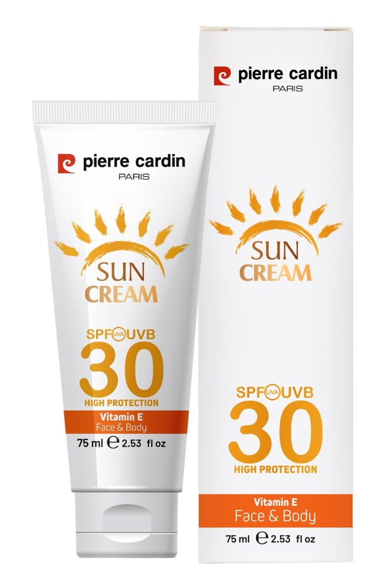 Pierre Cardin SPF 30 Leke Karşıtı Yüksek Koruyucu Yüz Güneş Kremi 75 ML Normal Ve Kuru Ciltler İçin