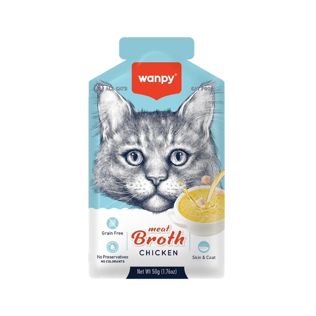 Wanpy Kediler için Tavuk Eti Çorbası 50g
