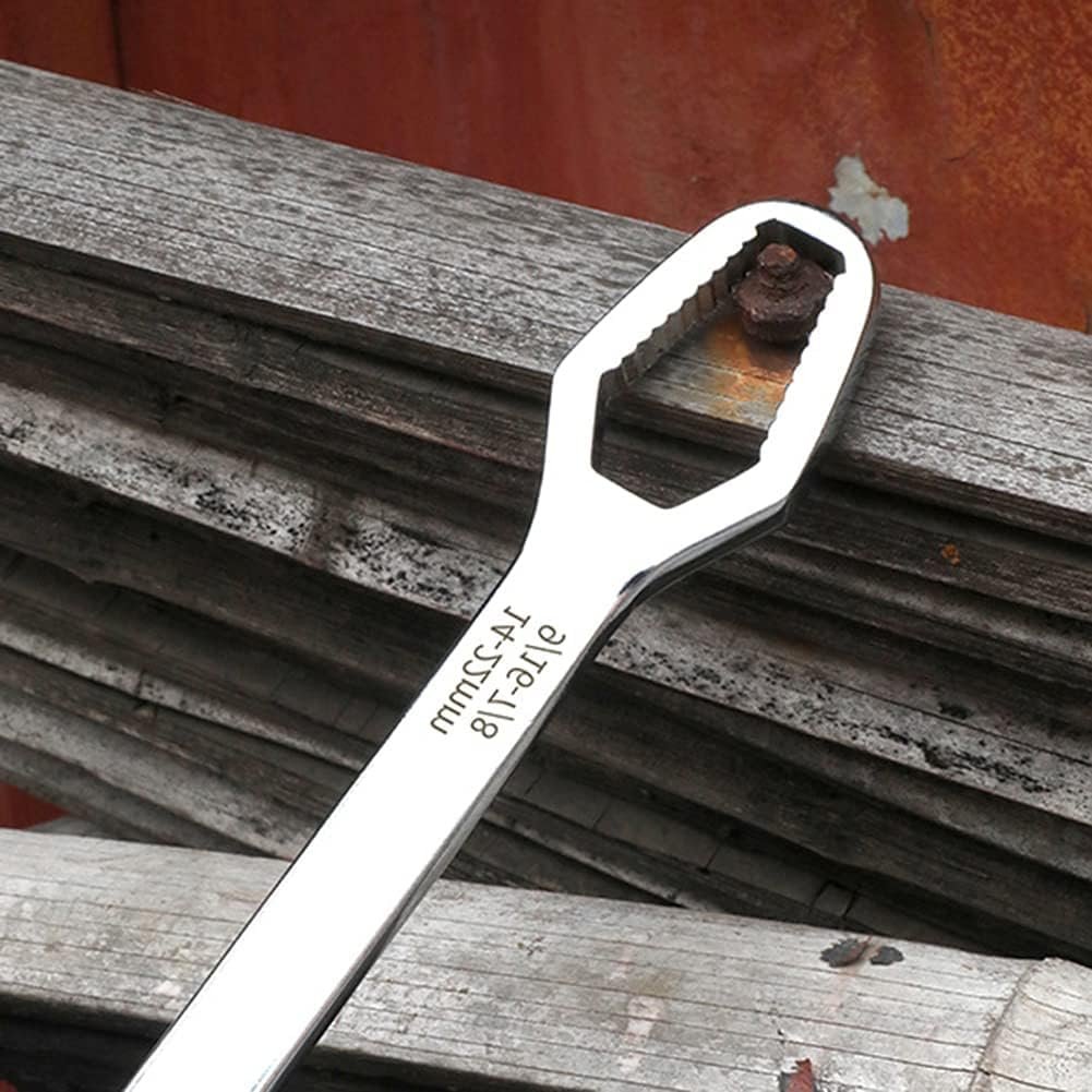 AEE® Evrensel Çift Başlı Tork Anahtar 8–22 mm | Çok Amaçlı Universal Anahtar | Altıgen, Yuvarlak, Profil Somun Uyumlu | Bisiklet, Araba, Ev ve Atölye Kullanımı