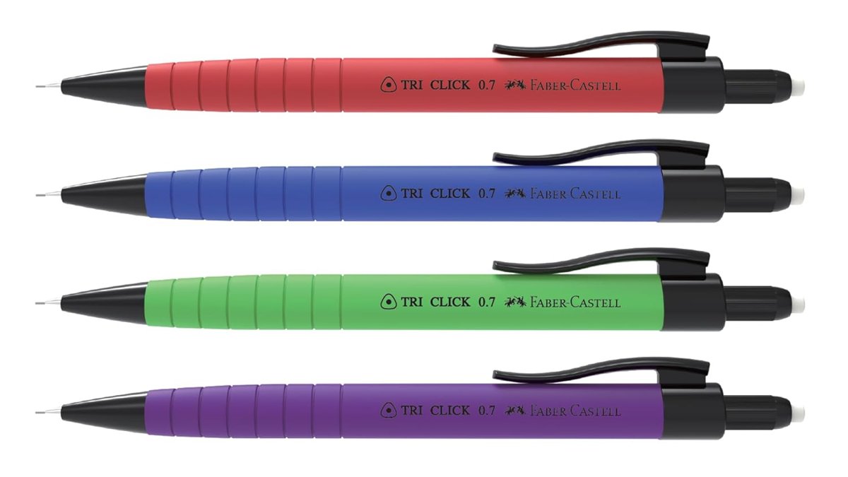 FABER-CASTELL Uçlu Kalem Tri-Click Vers. Rubberized, 0.7, Asorti