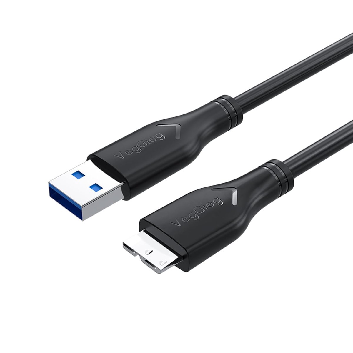 VegGieg USB 3.0 Micro B Şarj ve Data HDD Kablosu 50 CM