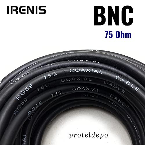 IRENIS BNC Kablo 75 Ohm RG59 Video, Kamera, CCTV 3 Metre