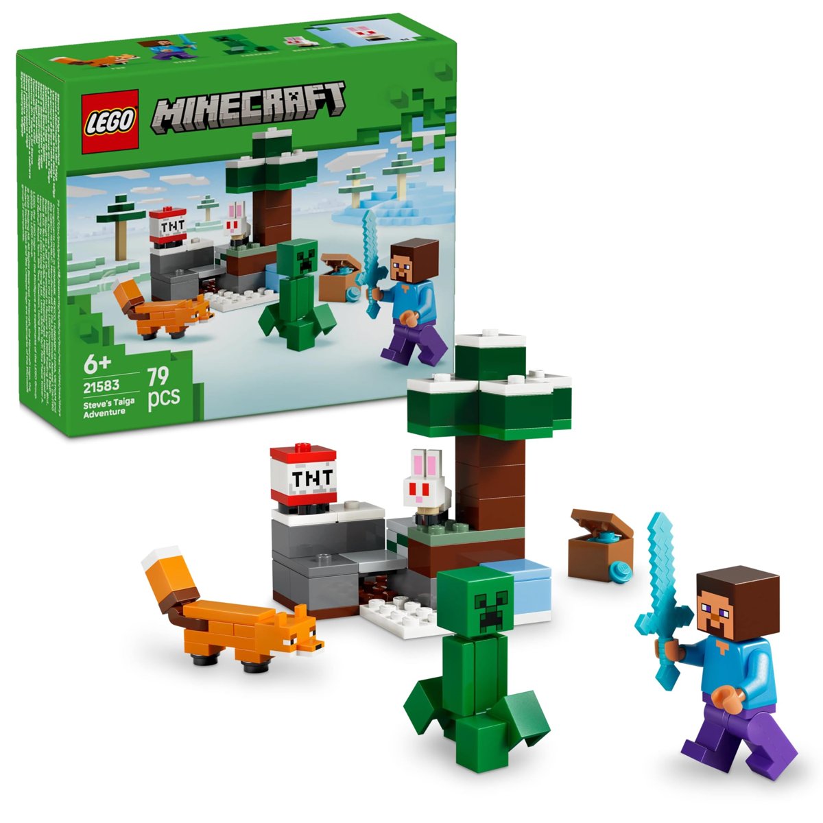 LEGO Minecraft Steve’in Tayga Macerası 21583