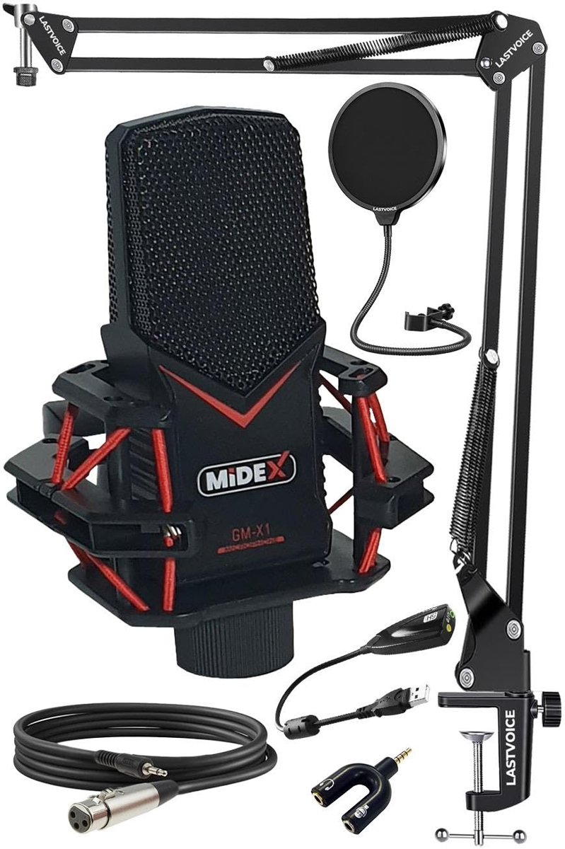 Midex Gaming GMX1ST Oyuncu Mikrofonu Tak Çalıştır Oyun Mikrofonu (Bilgisayar ve Telefon)