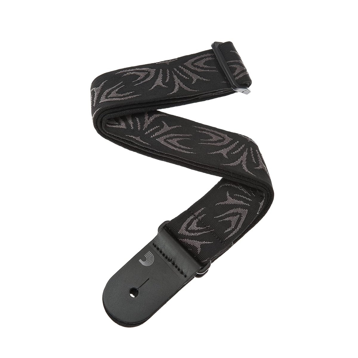 D'Addario Planet Waves 50F078 Dokuma Kemer Naylon Dokuma Koyu Yan Koleksiyon Siyah/Gri Dövme Uzunluk: 1500 mm Genişlik: 50 mm