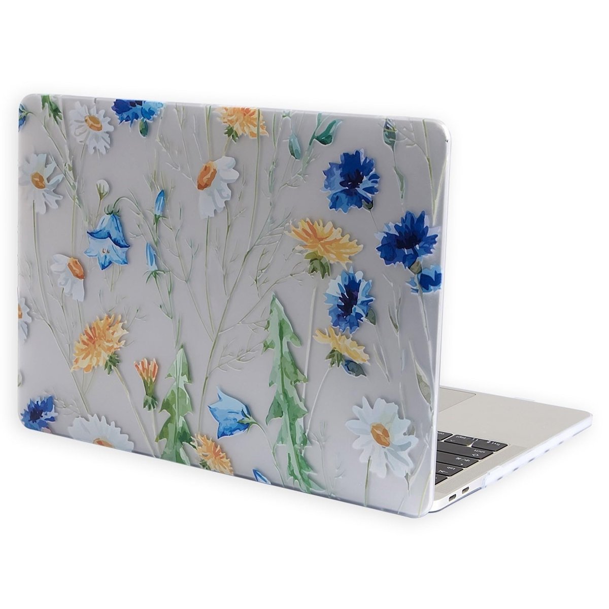 McStorey MacBook Air 13 İnç Kılıf A1369 A1466 Uyumlu Çiçek Desenli Hard Case Sert Koruyucu Kapak Pri