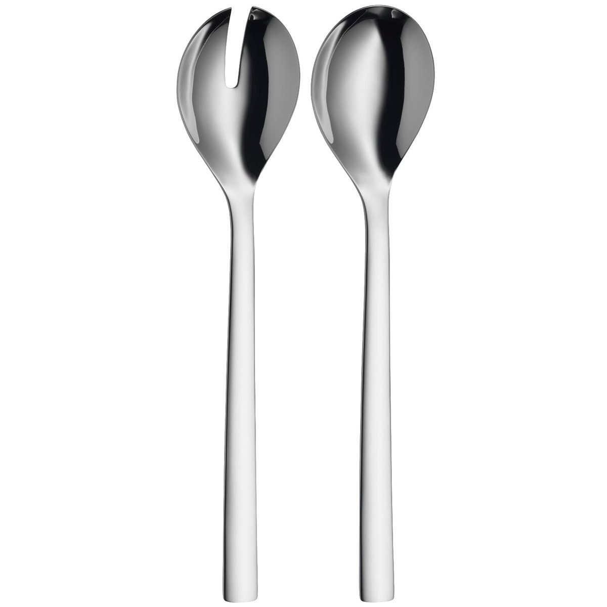WMF Nuova Salata Servis Seti, 30 cm, Büyük Boy, Salata Çatalı ve Servis Kaşığı, Cromargan® Yüksek Ka