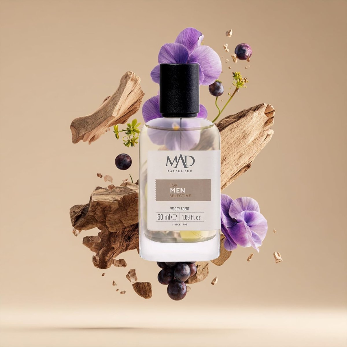 Mad I104 Selective Eau de Parfum (EDP) 50 ml Erkek Parfüm – Yuzu, Menekşe ve Akamber ile Ferah, Mask