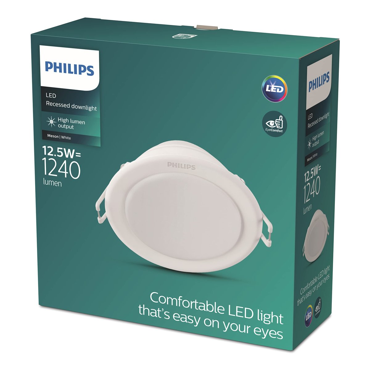 Philips LED gömme spot Meson, yuvarlak, beyaz, 12.5 W, nötr beyaz ışık (3.000 K)