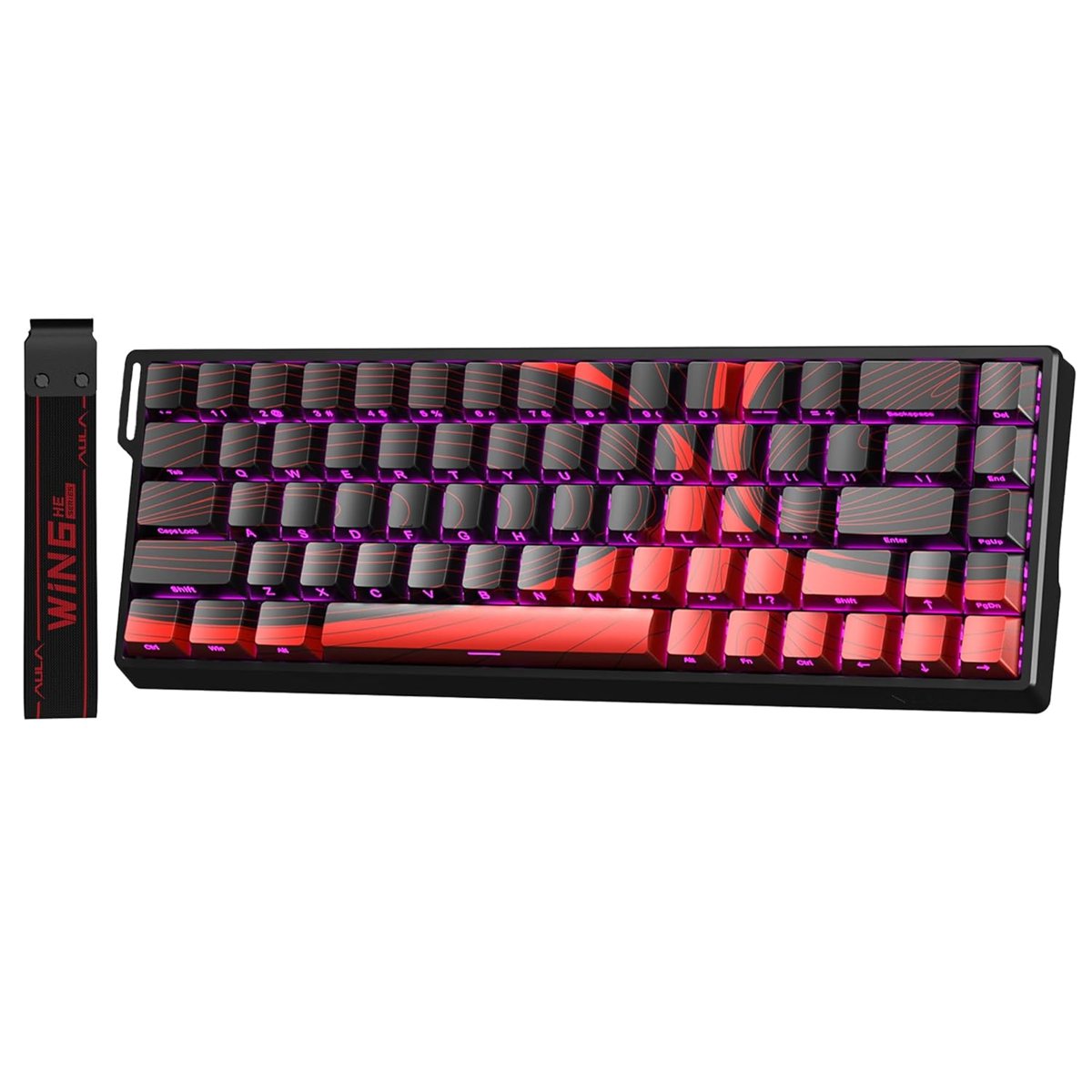 Aula Win68 He Max Manyetik Klavye Rapid Trigger Wing Chun Switch 8000Hz RGB TKL Hot Swap Oyuncu Klav