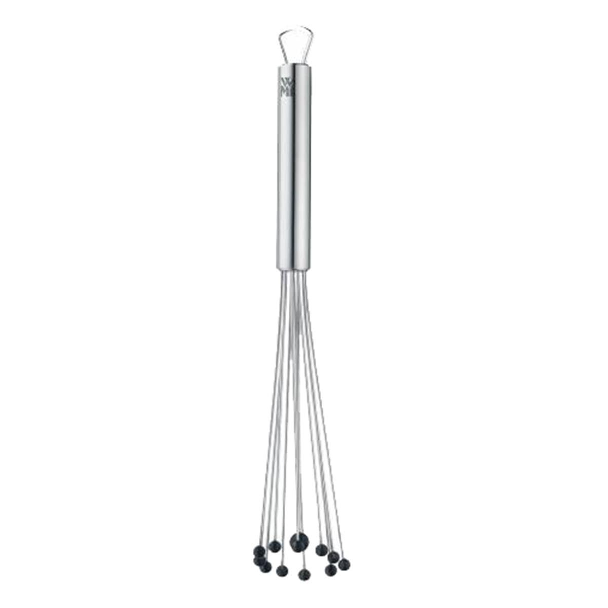 WMF Profi Plus Silikon Toplu Çırpıcı, 27 cm, Cromargan® Yüksek Kaliteli Yarı Mat Paslanmaz Çelik, 200°C'ye Kadar Isıya Dayanıklı Silikon, Askı Halkalı, Bulaşık Makinesinde Yıkanabilir