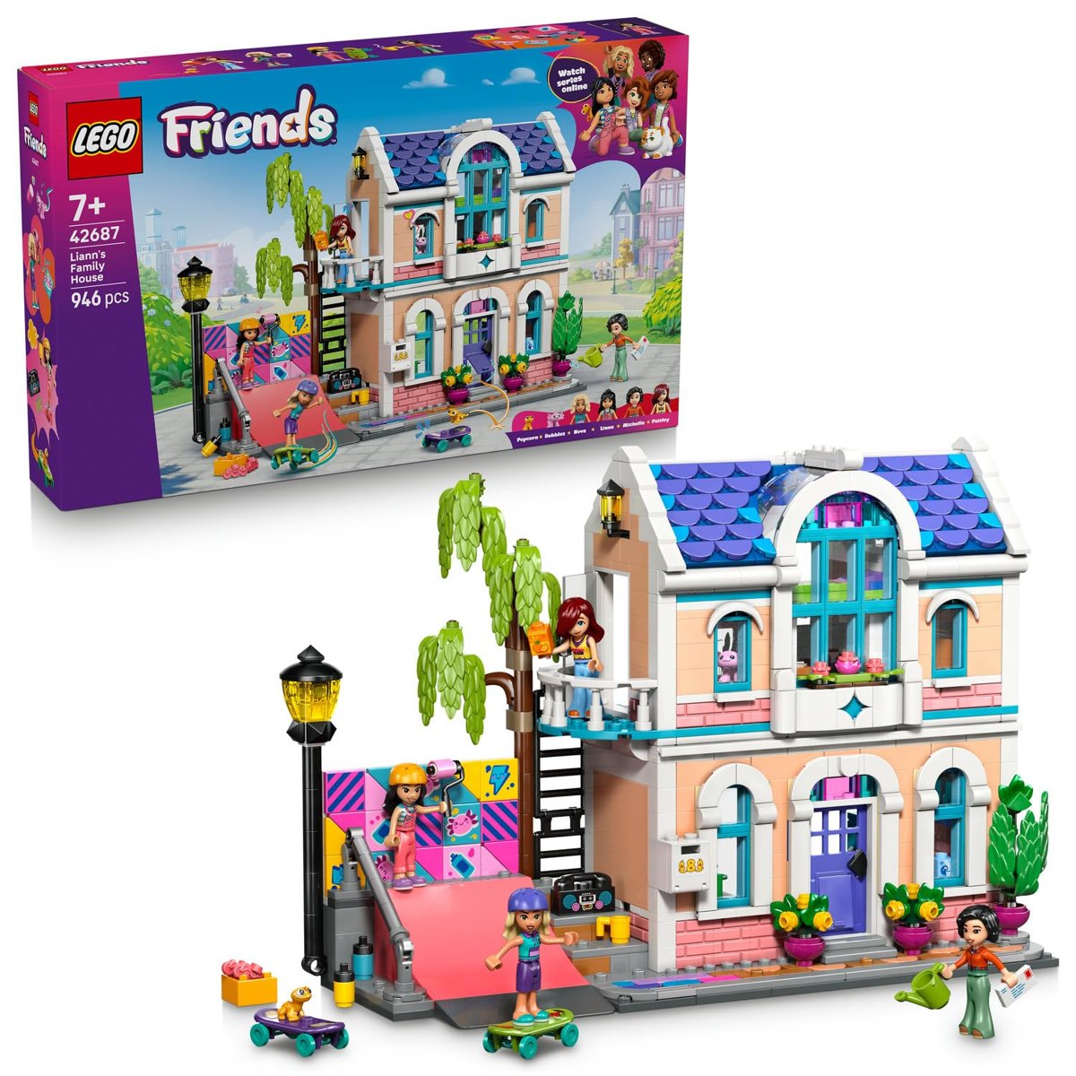 LEGO Friends Liann'in Aile Evi 42687 – 7 Yaş ve Üzeri Çocuklar için Liann, Michelle, Paisley ve Nova