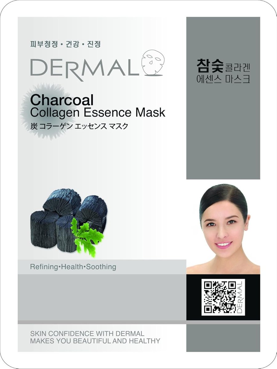 DERMAL Arındırıcı ve Pürüzsüzleştirici Kömür Özlü Kolajen Maske 23gr