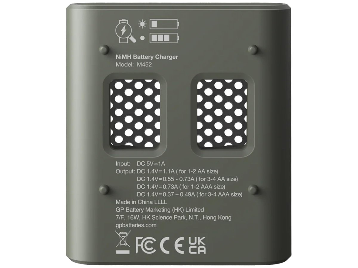 GP M452 USB Hızlı Şarj Cihazı 4 Adet 2600 AA Kalem Pilli Set