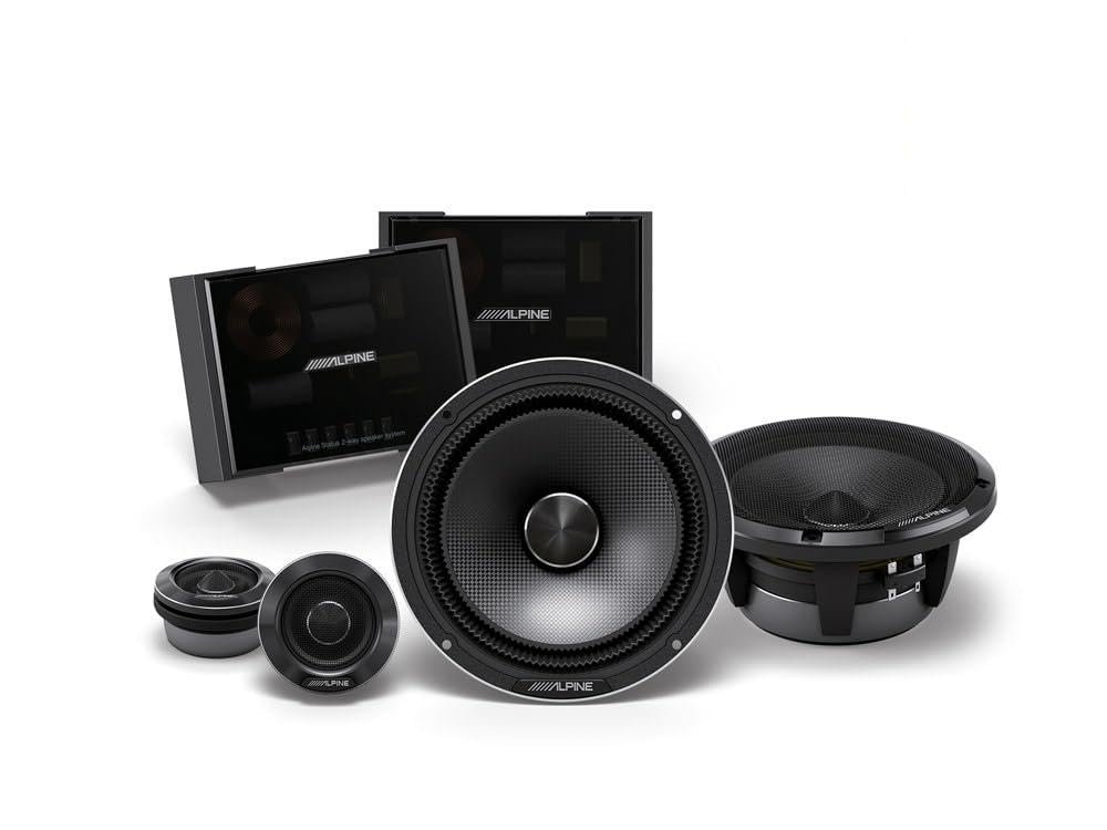 Alpine HDZ-65C 16,5 cm (6.5”) Alpine Status 2 Yollu Komponent Hoparlör, Hi-Res Audio, 100W RMS / 300W Peak, Carbon Membran, Audiophile Ses Sistemi