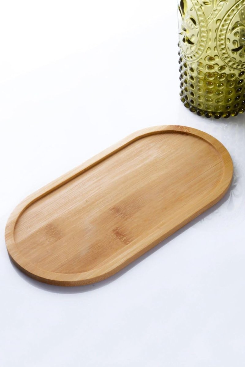 Bev Kitchen Bölmesiz Bambu Yağdanlık Altlığı  Sunumluk ahşap