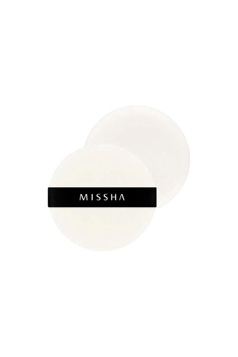 Missha Compressed Flocking Puff (Yuvarlak) 2Adet