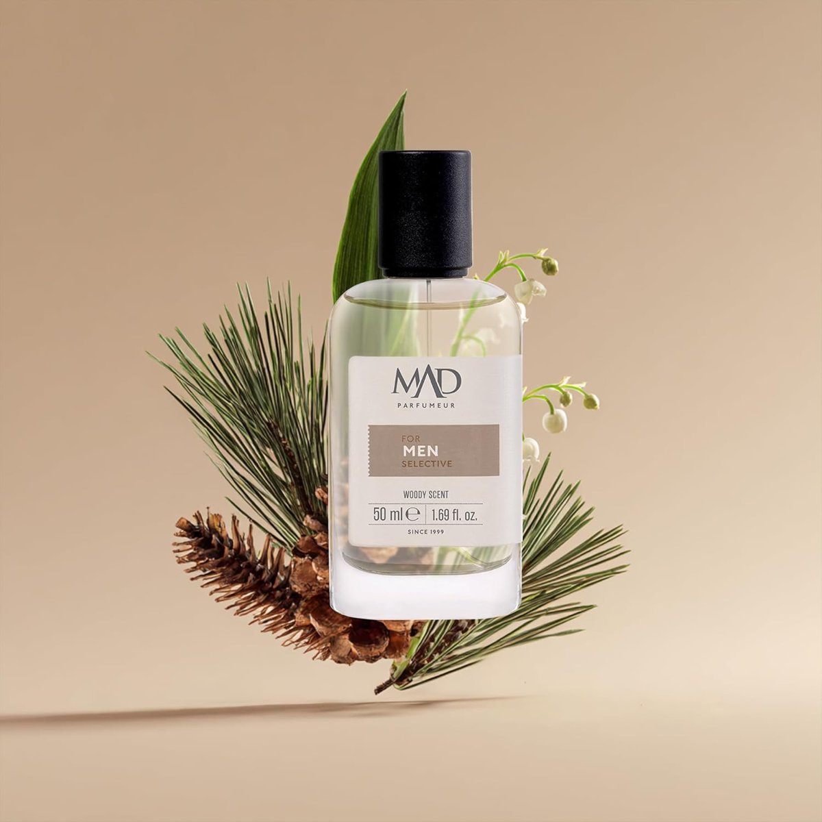 Mad W123 Selective Eau de Parfum (EDP) 50 ml Erkek Parfüm – Mandalina, Hint Cevizi ve Amber ile Işıl