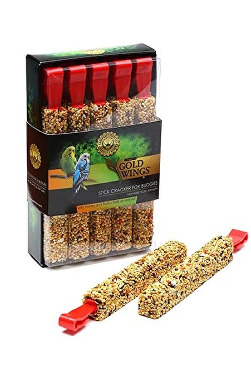 Gold Wings Premium Ballı-Meyveli Muhabbet Kuşu Krakeri, 10'lu Kutu