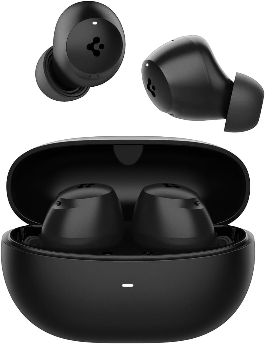 Spigen Audio TWS P10 Bluetooth Kablosuz Kulaklık - ANC Pro Aktif Gürültü Engelleme  10mm Sürücü  30 Saat Pil   ENC 6 Mikrofon  Şeffaf  Gaming Mod iPX4 Siyah - ASD07887 (Spigen TR Garantili)