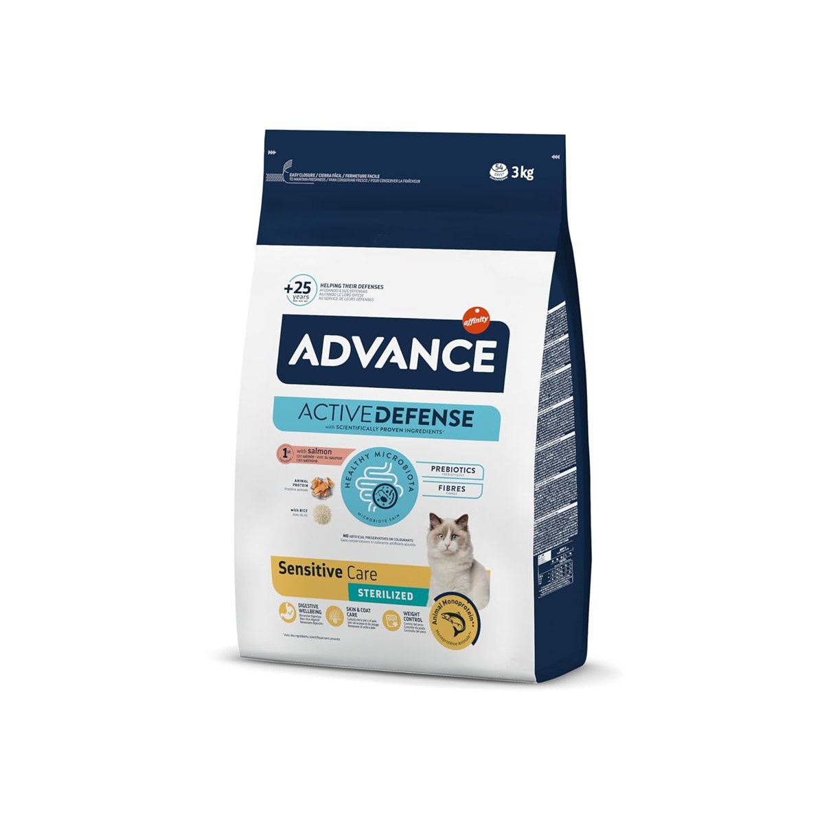 Advance Somonlu Kısırlaştırılmış Kedi Maması, 3 Kg