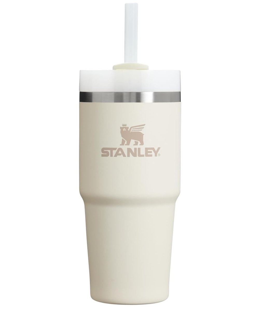 Stanley Quencher H2.0 FlowState Paslanmaz Çelik Vakum Yalıtımlı Bardak Kapaklı ve Pipetli Su, Buzlu Çay veya Kahve, Smoothie ve Daha Fazlası için, Krem 2.0, 396 ml