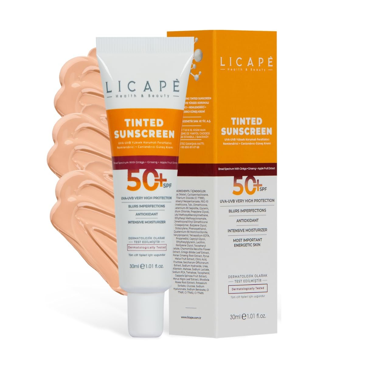 Yüksek Koruma Tinted (Kapatıcı) 50 Spf Güneş Kremi
