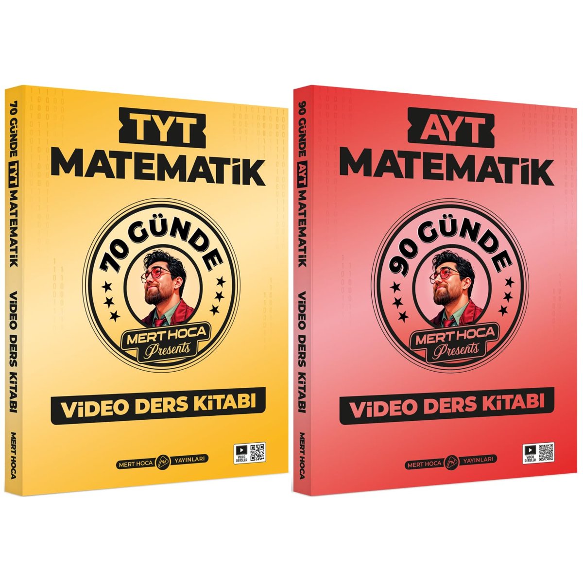Mert Hoca 70 Günde TYT  90 Günde AYT Matematik Video Ders Kitabı Seti Mert Hoca Yayınları