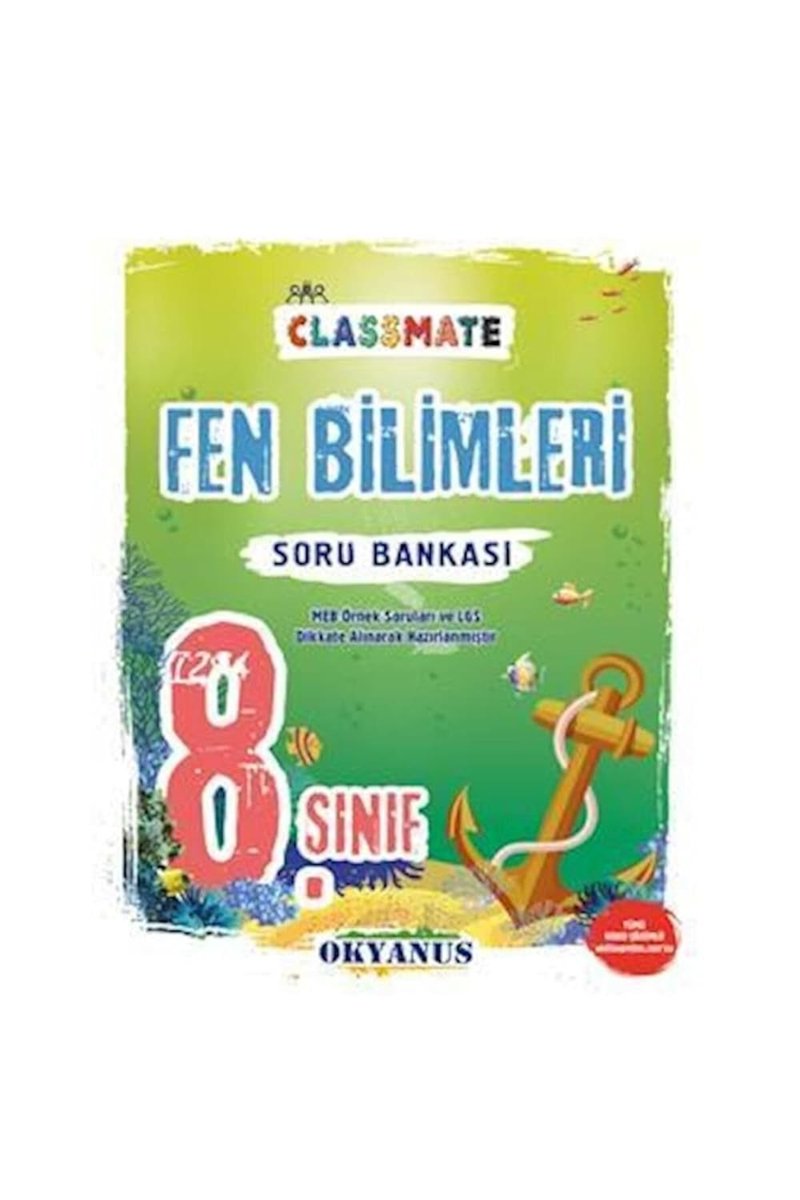 Okyanus Yayınları 8. Sınıf Classmate Fen Bilimleri Soru Bankası