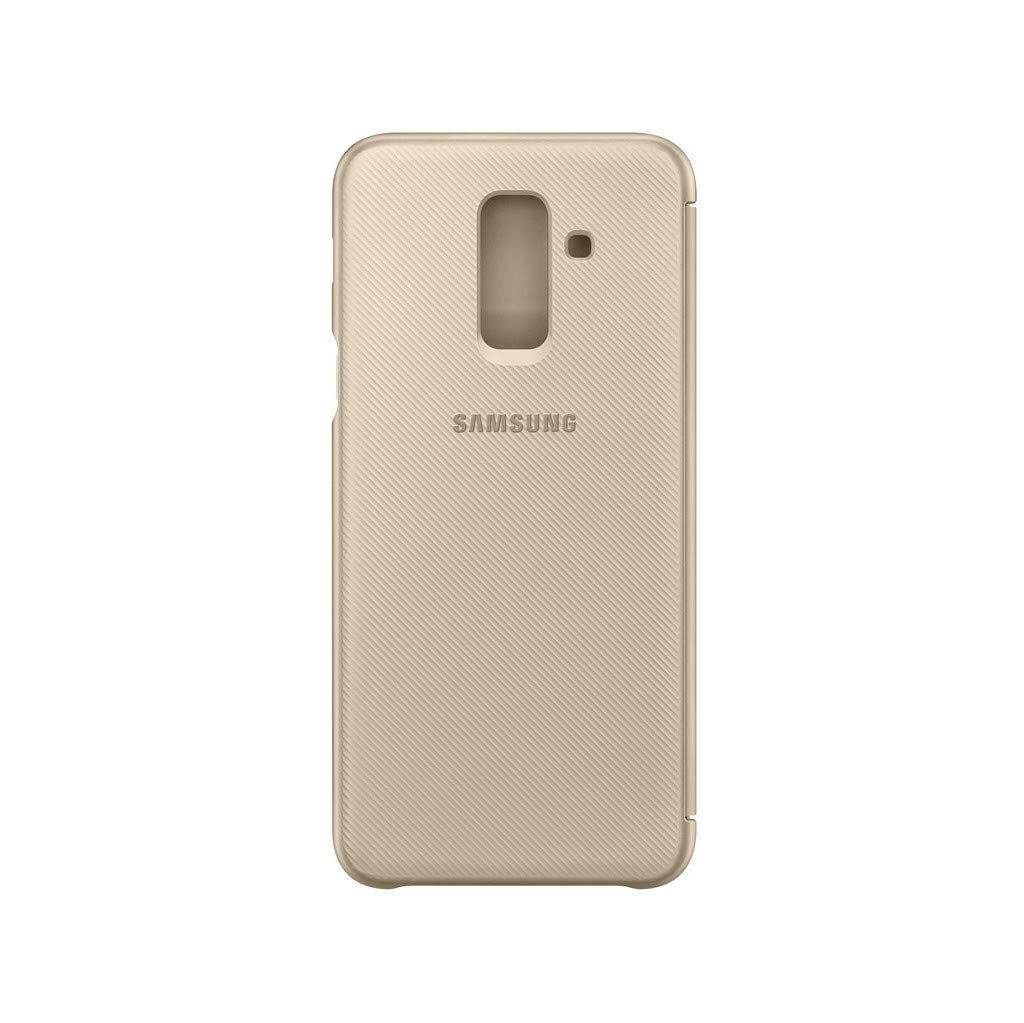 Samsung Galaxy A6 Plus Kapaklı Cep Telefonu Kılıfı, Altın