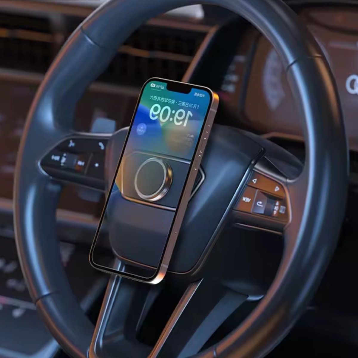 X-Level Direksiyon Manyetik Telefon Tutucu, 360° Dönebilir, Araç İçi ve Masa Üstü Montaj, Tüm Akıllı Telefonlarla Uyumlu, Anahtar, PC, Çoklu Kullanım Alanı, Yüksek Güçlü Tutuş, Siyah (3,5cm - xch2013)