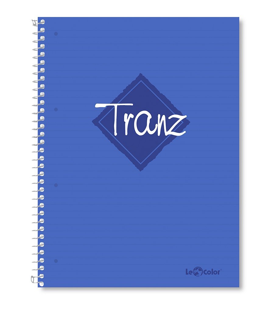Lé Color 2012095/1 Tranz PP Kapak, 1.hamur kağıt Spiralli defter, Turuncu