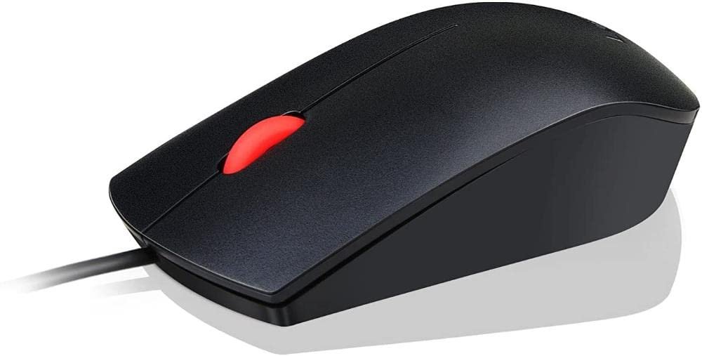 Lenovo 5266214 Essential Fare, 3 Düğmeli, Kablolu USB, Siyah