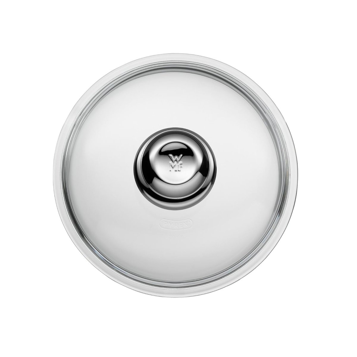 WMF 20 cm Cam Tava Kapağı, Metal Kulplu, Isıya Dayanıklı Cam, 20 cm Tavalar İçin, Bulaşık Makinesind