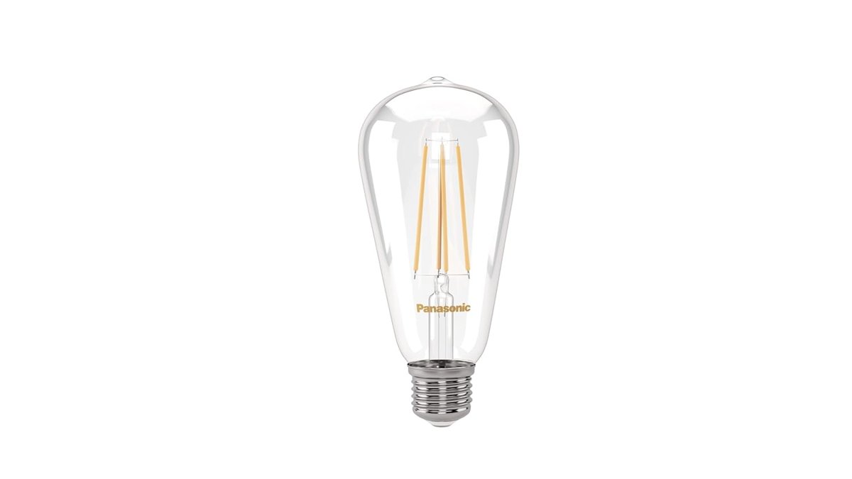Panasonic E27 Dim Edilebilir Filaman ST64 Lamba 7W 806LM 2700K Clear