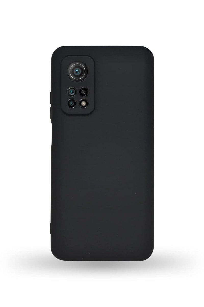 KZY İletişim Xiaomi Mİ 10T ile Uyumlu Kapak Kamera Korumalı Içi Kadife Lansman Silikon Kılıf - Siyah