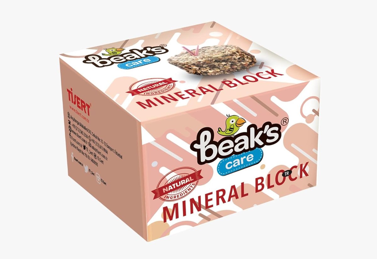Beak's Kuşlar için Ek Besinler, Mineral ve Kalsiyum Blok, Küçük x 27 adet