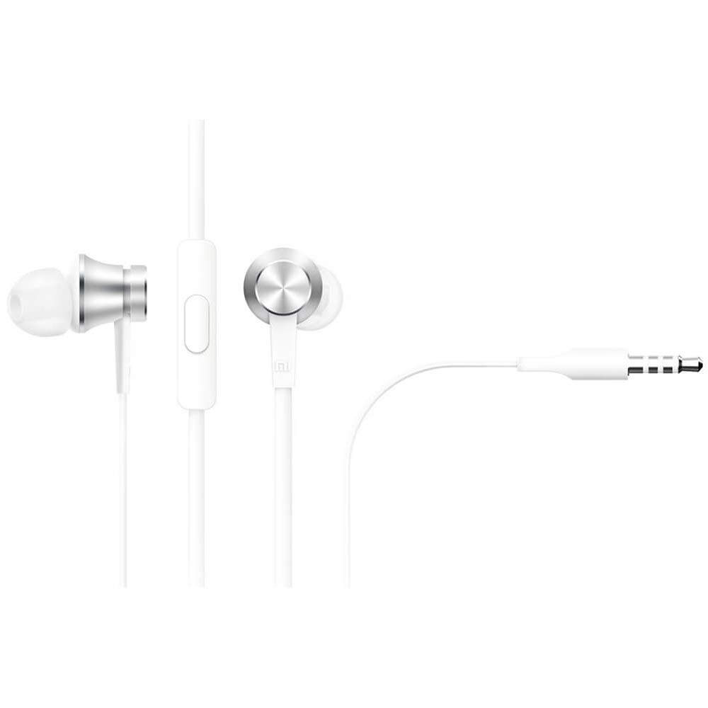 Xiaomi Piston Basic Edition Mikrofonlu Kulakiçi Kulaklık, Beyaz/Gümüş