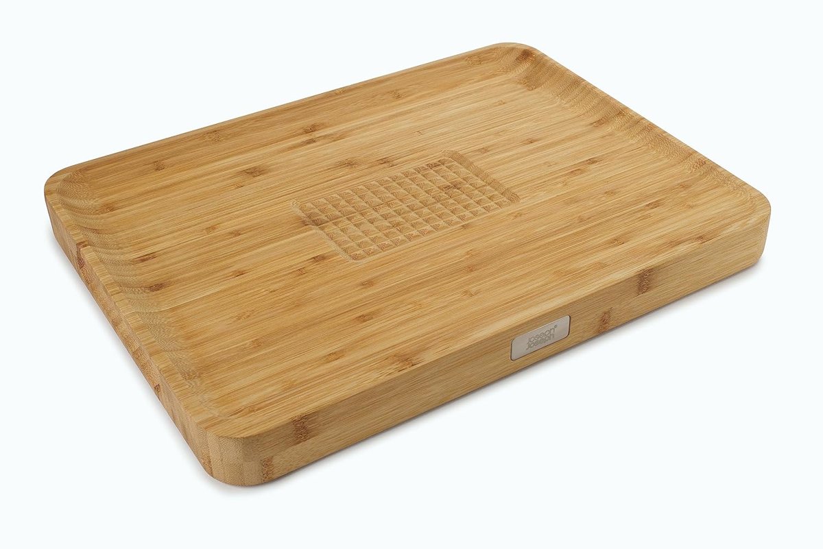 Joseph Joseph CutCarve Plus Büyük Bambu Kesme Tahtası, Bambu