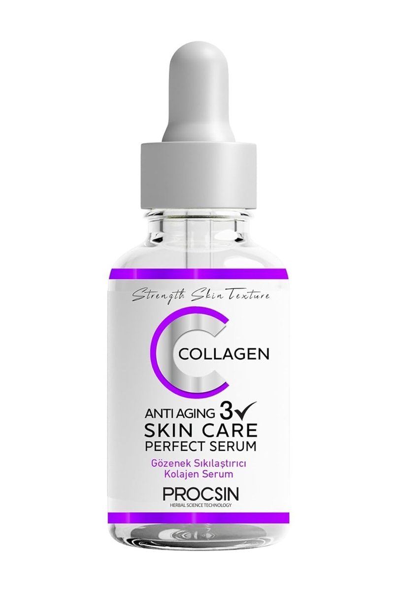 PROCSIN Anti-Aging Kolajen Serum, Kırışıklık Karşıtı  Gözenek Sıkılaştırıcı, Yaşlanma Karşıtı  Cilt