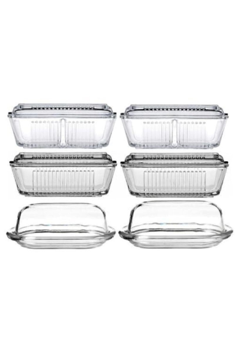 Paşabahçe Basic Frigo 6lı Cam Kahvaltılık Tereyağlık Seti