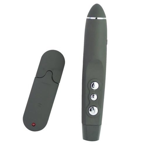 Coverzone Sunum Kumandası Laser Pointer Kablosuz Çantalı Sunum Kalemi Tak Çalıştır PP1100