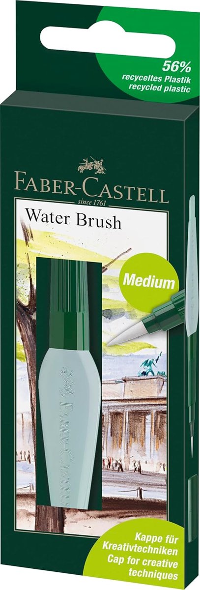 Faber-Castell Hazneli suluboya fırçası Beyaz