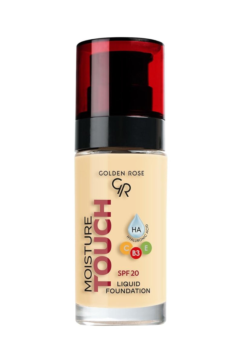 Golden Rose Moisture Touch Foundation No: 102 - Hyaluronik Asitli Nemlendirici Fondöten SPF 20-30 ml