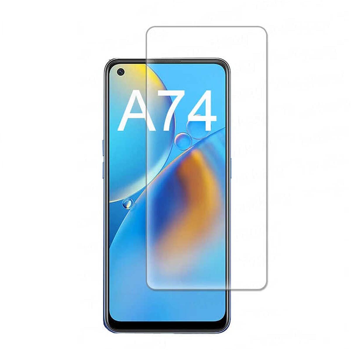 Zore Oppo A74 4G Zore Maxi Glass Temperli Cam Ekran Koruyucu, Şeffaf