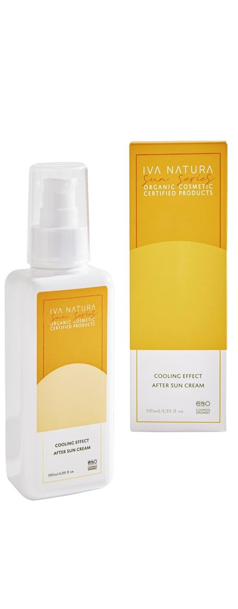 İva Natura Organik Güneş Sonrası Bakım Kremi Aloe Vera  Bitkisel Yağ Kompleksi – Yatıştırıcı Nem Bakımı – 125 ml